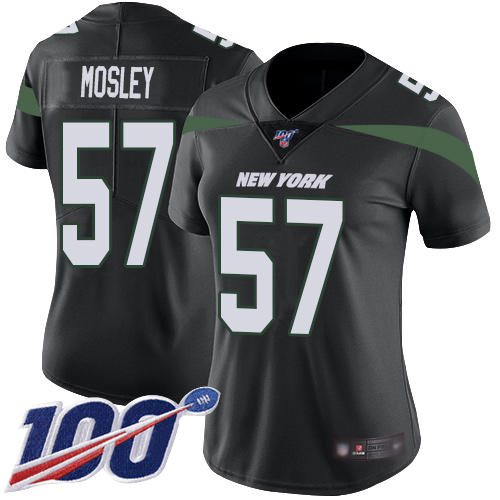 New York Jets Limited Black Women C.J. Mosley Alternate Jersey NFL Football #57 100th Season Vapor Untouchable